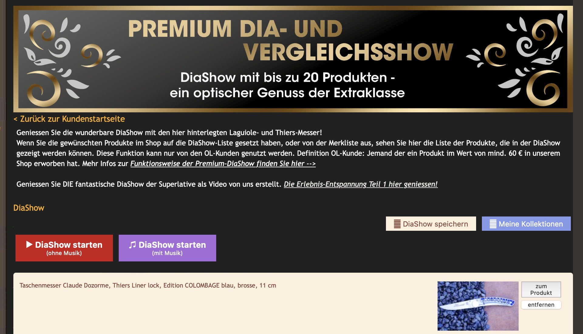 Premium-DiaShow Konzept bei original-laguiole.de