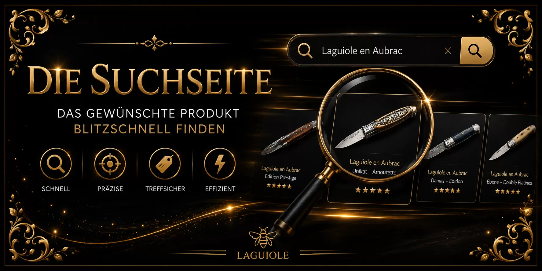Die Suchfunktion von original-laguiole.de erklärt